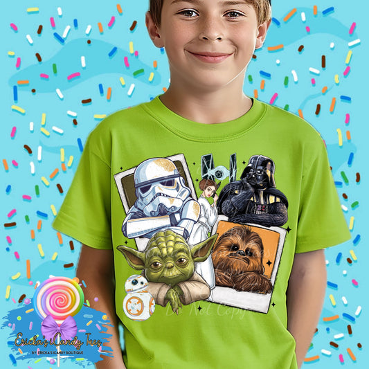 Galaxy Friends Polaroid - Kids & Adult Apparel