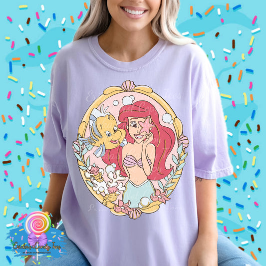 Mermaid Oval Coquette Frame - Kids & Adult Apparel