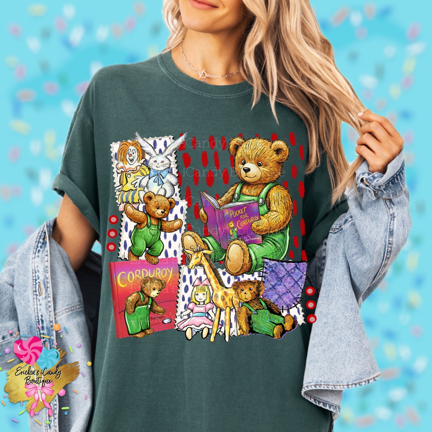 Corduroy Storybook (With Bow or Without Bow) - Kids & Adult Apparel