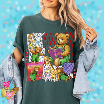 Corduroy Storybook (With Bow or Without Bow) - Kids & Adult Apparel