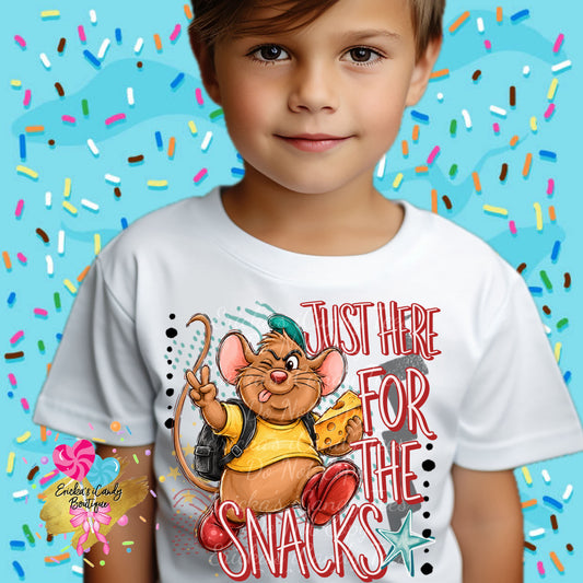 Just Here For The Snacks (Boy or Girl) - Kids & Adult Apparel