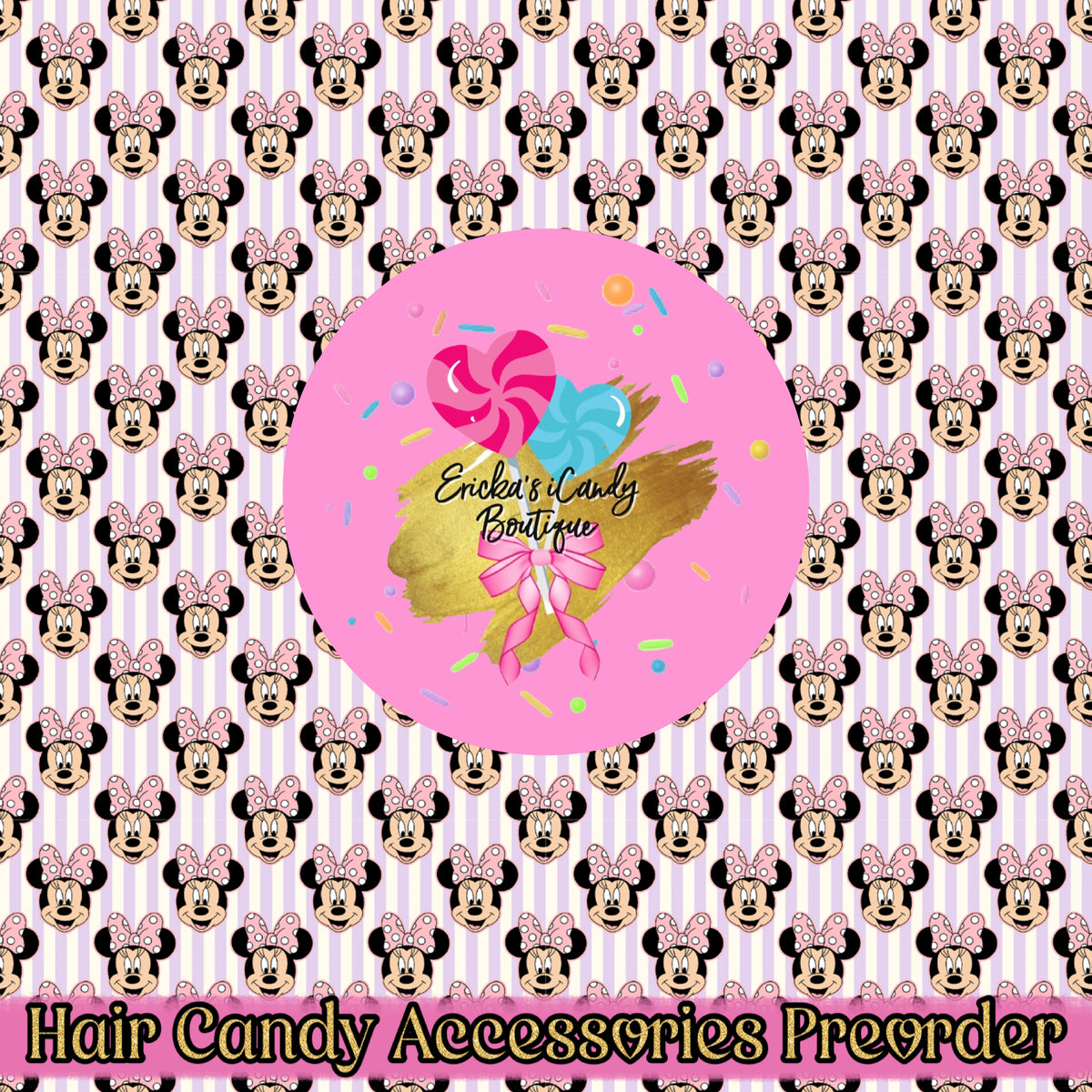 Girl Mouse Stripes - Hair Candy Accessories PREORDER SHIPS ESTIMATED MID SEPT