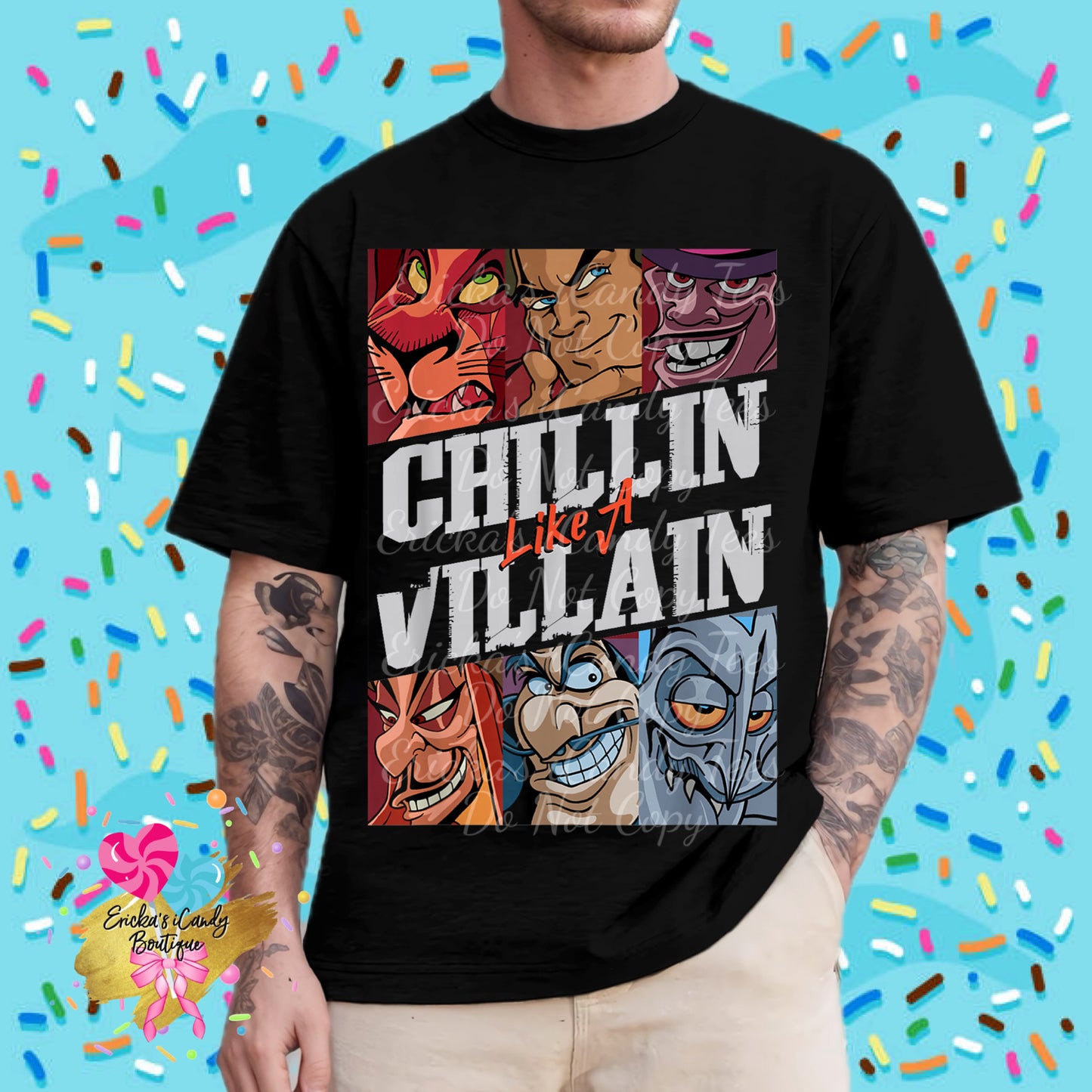 Chillin like a villain - Kids & Adult Apparel