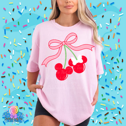 Cherry Mouse - Kids & Adult Apparel
