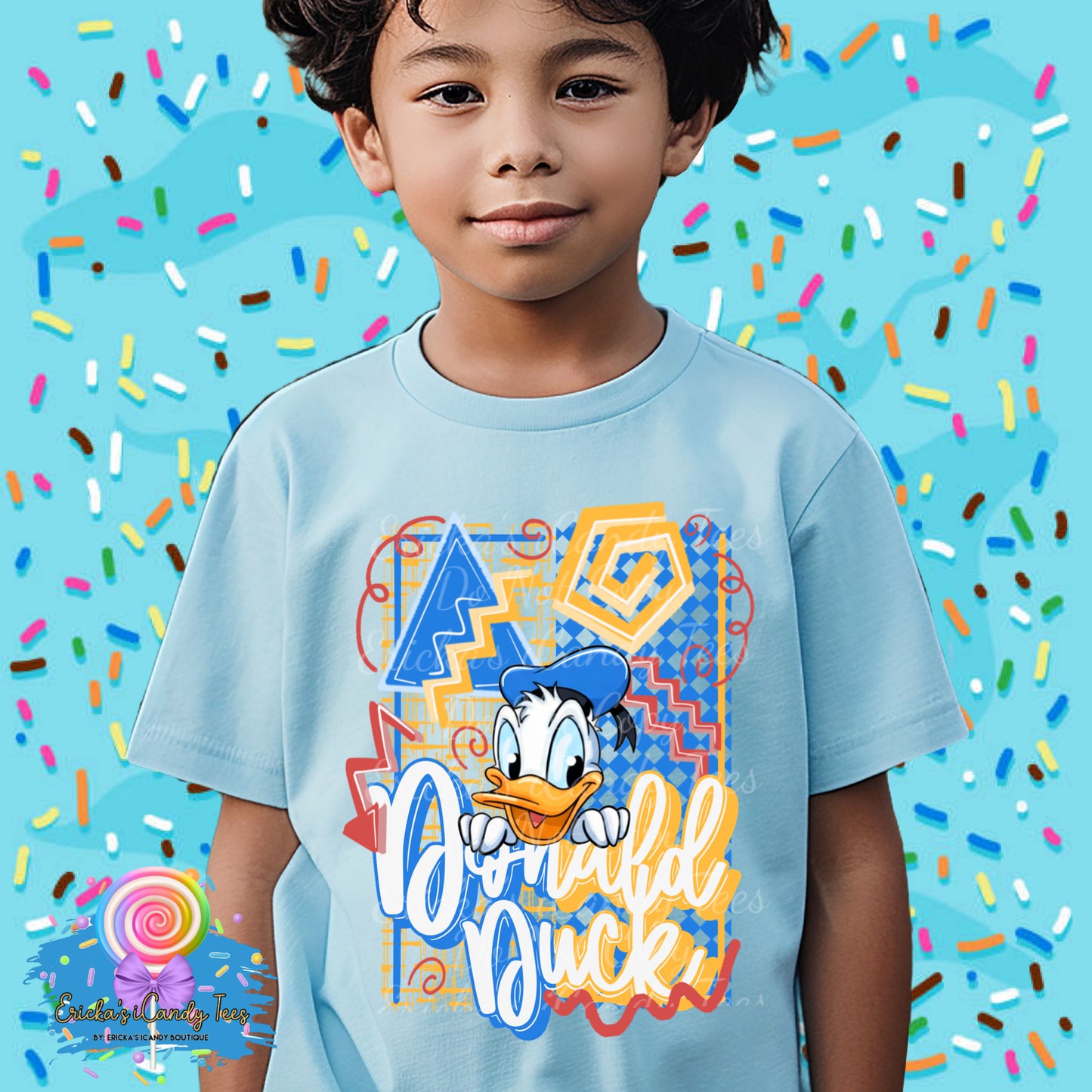 Retro Boy Duck  - Kids & Adult Apparel
