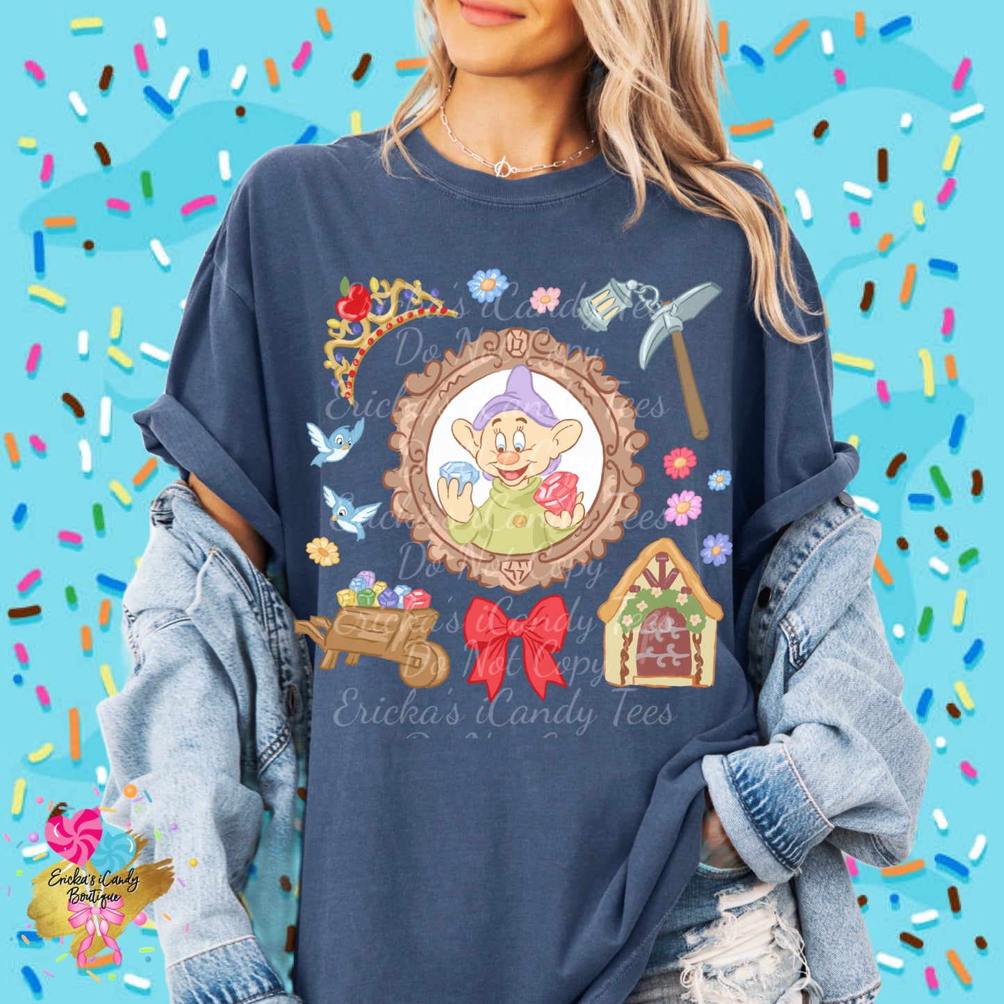 Dwarf Sidekick Floral Frame  - Kids & Adult Apparel