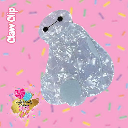 Baymax- 4in Acrylic Claw Clip