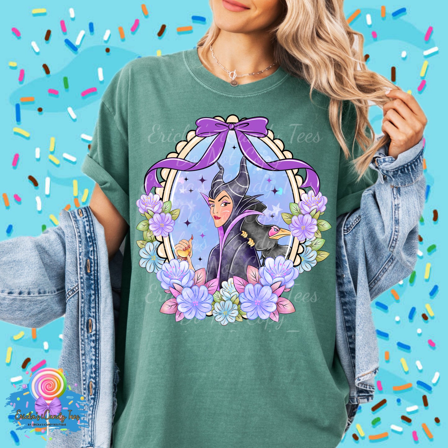 Villians Floral Coquette Frame - Tees & Sweatshirts