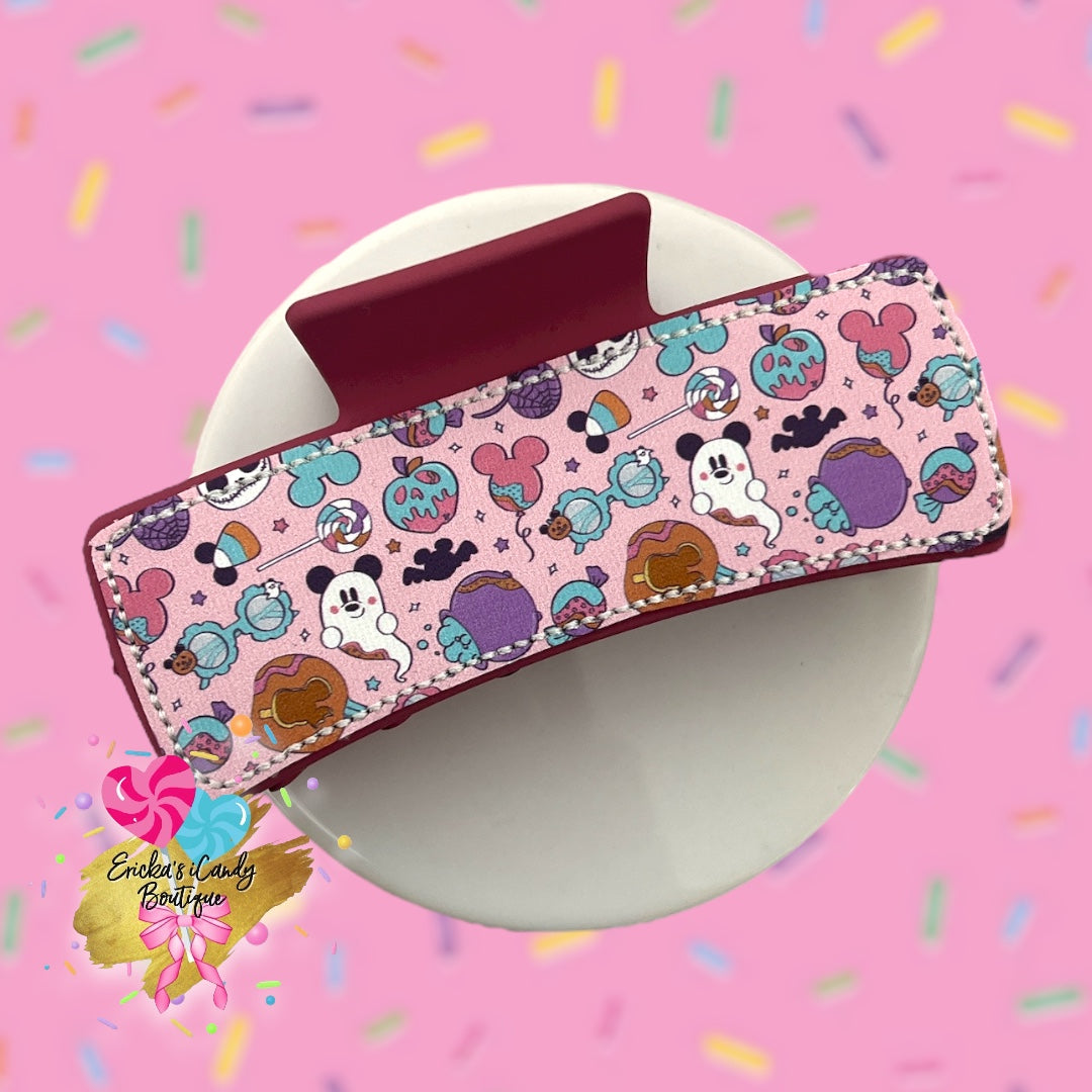 This is Girlie Halloween - 4in Embroidered Claw Clip