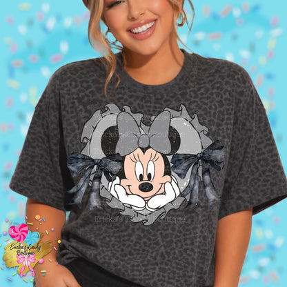Spooky Heart Minnie - Kids & Adult Apparel