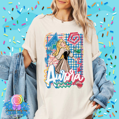 Retro Sleeping Princess - Kids & Adult Apparel
