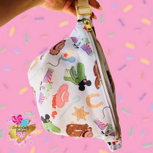Toys Icons  - Large Fanny Belt Bag