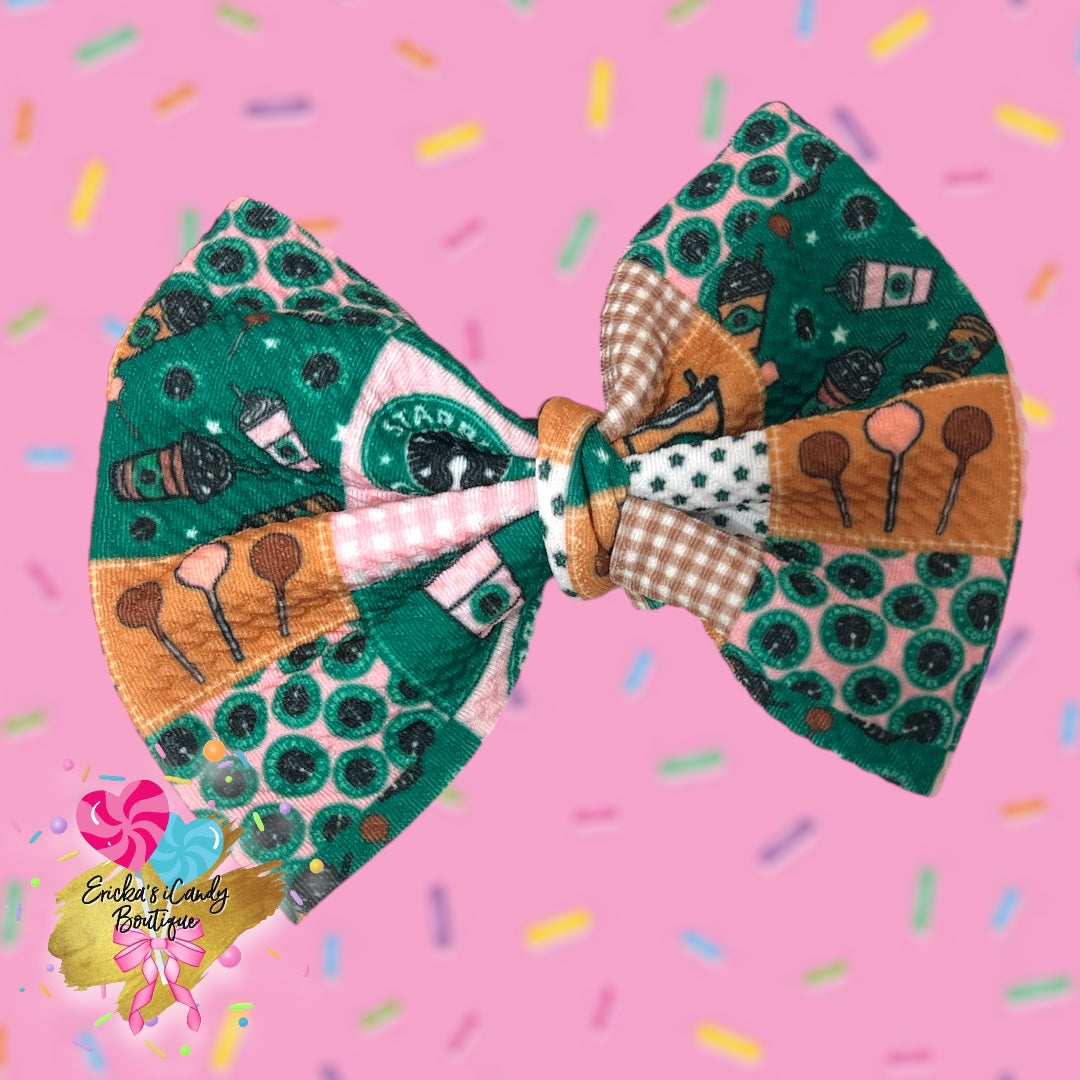 Cake Pop Starbies - 5in Bullet Fabric Bow