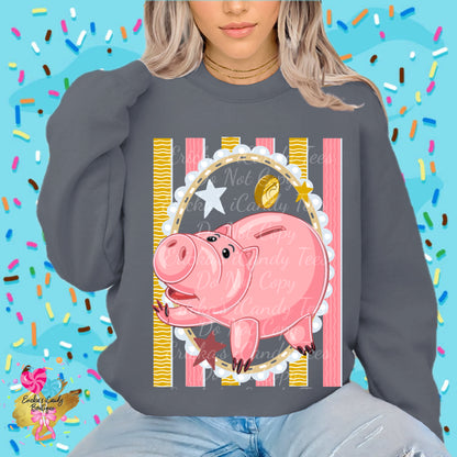 Pig Striped Frame- Kids & Adult App