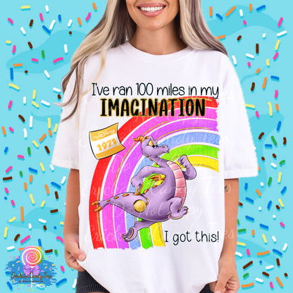 I Ran 100 Miles In My Imagination - Kids & Adult Apparel