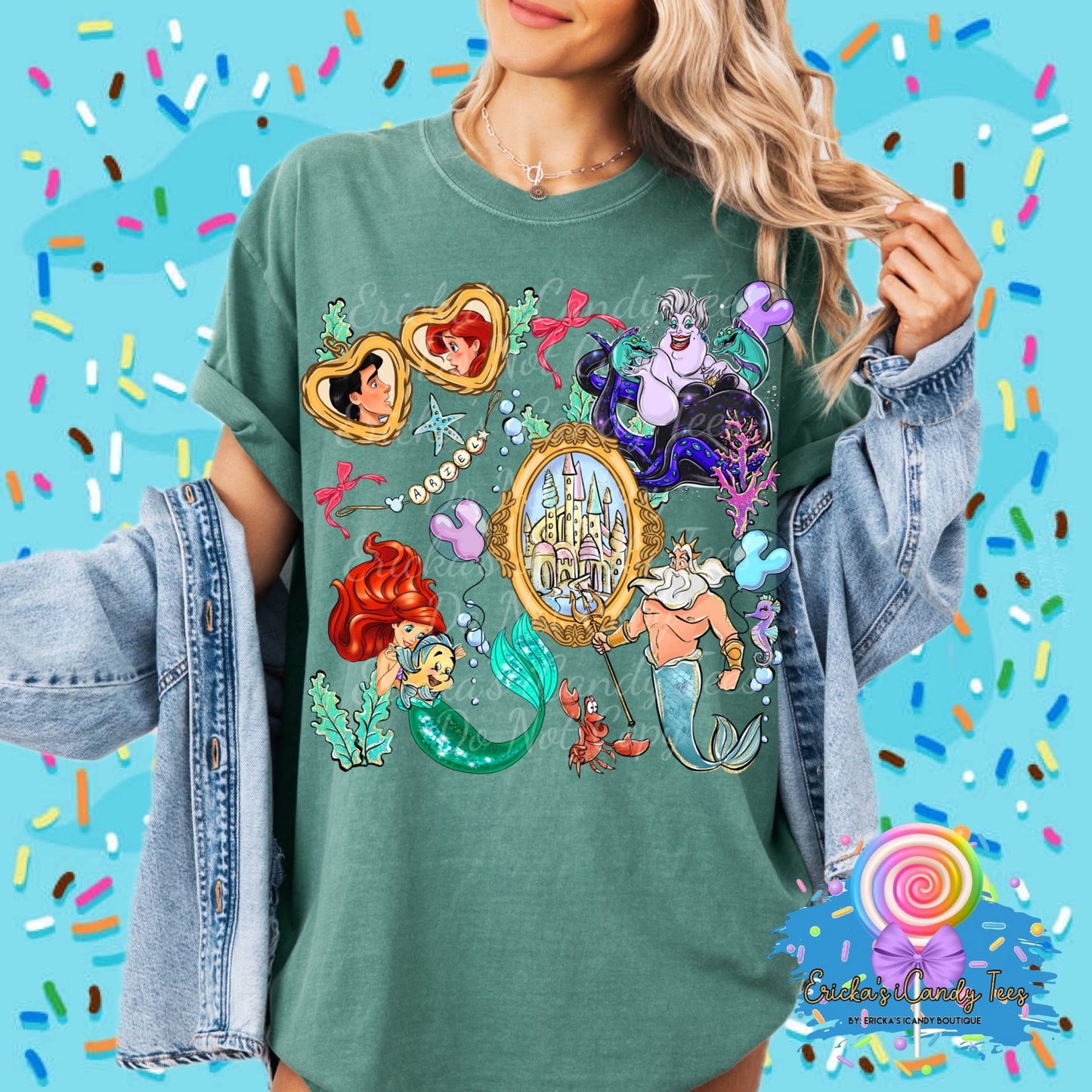 Under The Sea Princess Locket - Kids & Adult Apparel