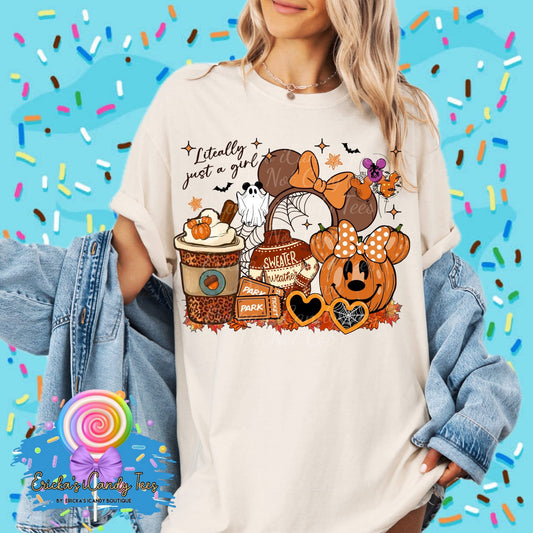 Literally Just A Fall Girl - Kids & Adult Apparel