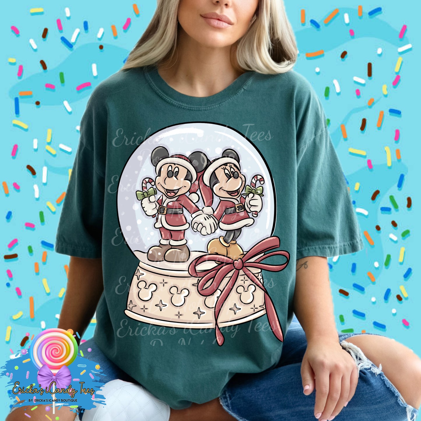 Mouse SnowGlobe- Tees & Sweatshirts