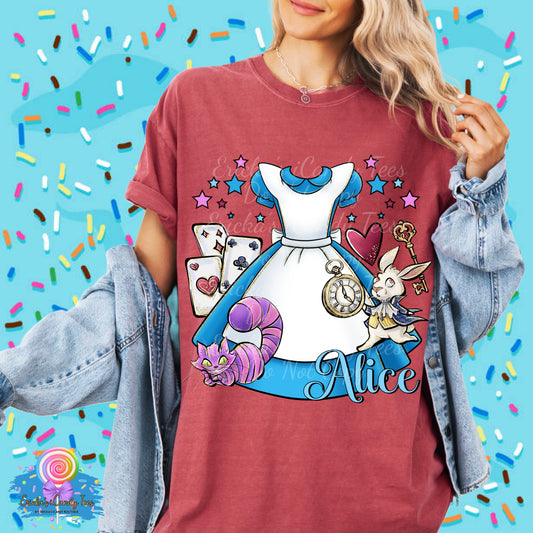 Wonderland Girl Dresses - Kids & Adult Apparel