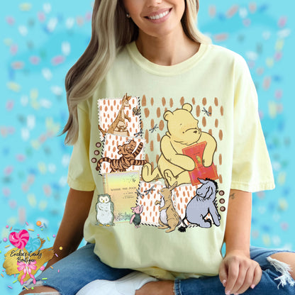 Honey Bear Storybook (With Bow or Without Bow) - Kids & Adult Apparel