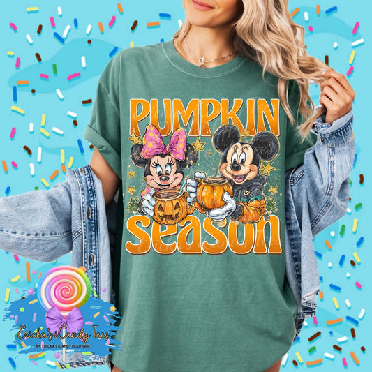 Pumpkin Season Mouse - Kids & Adult Apparel