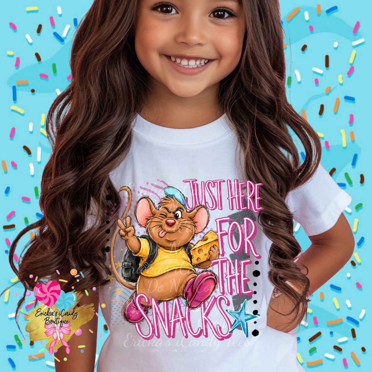 Just Here For The Snacks (Boy or Girl) - Kids & Adult Apparel