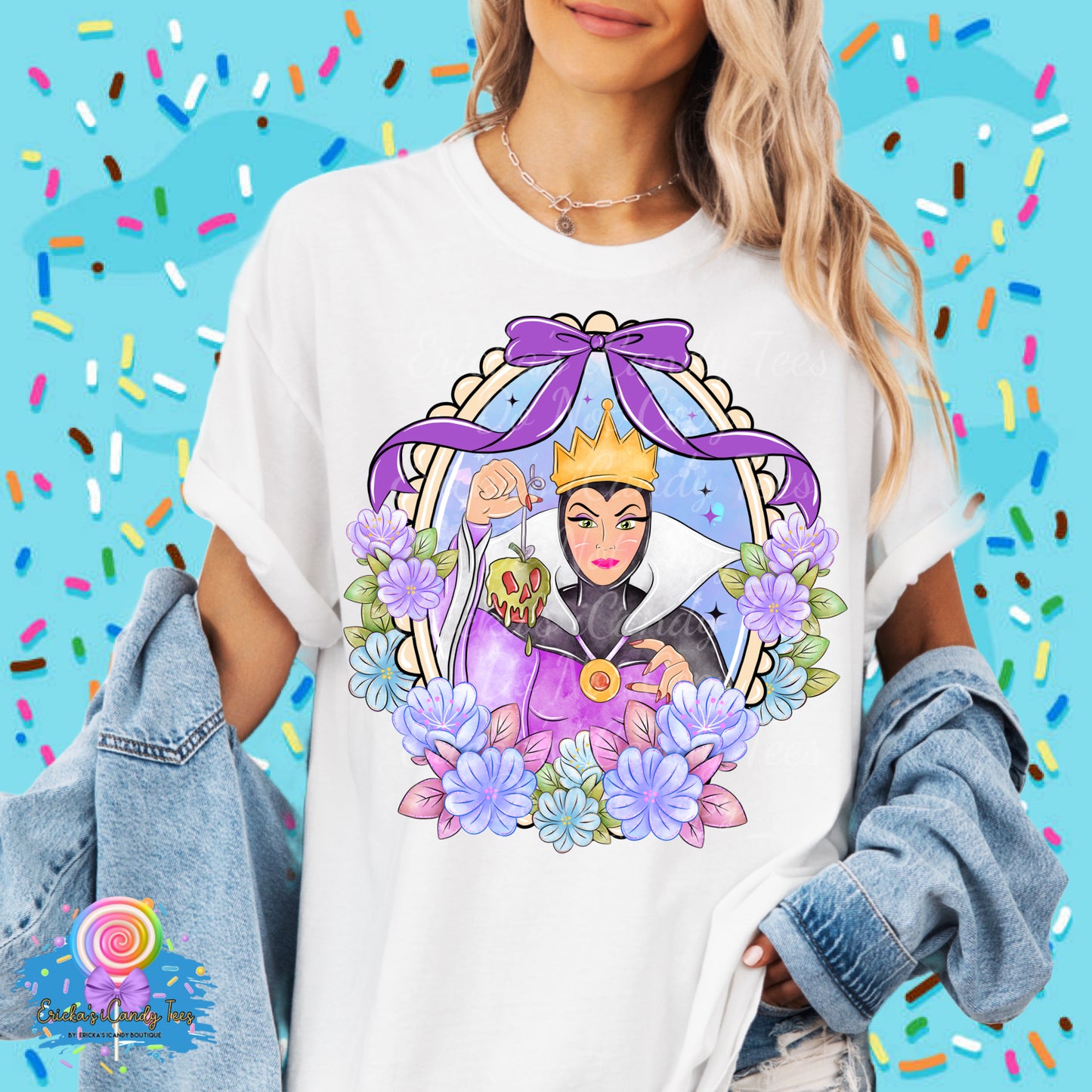 Villians Floral Coquette Frame - Tees & Sweatshirts