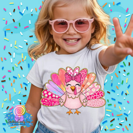 Pink Girlie Turkey - Tees & Sweatshirts