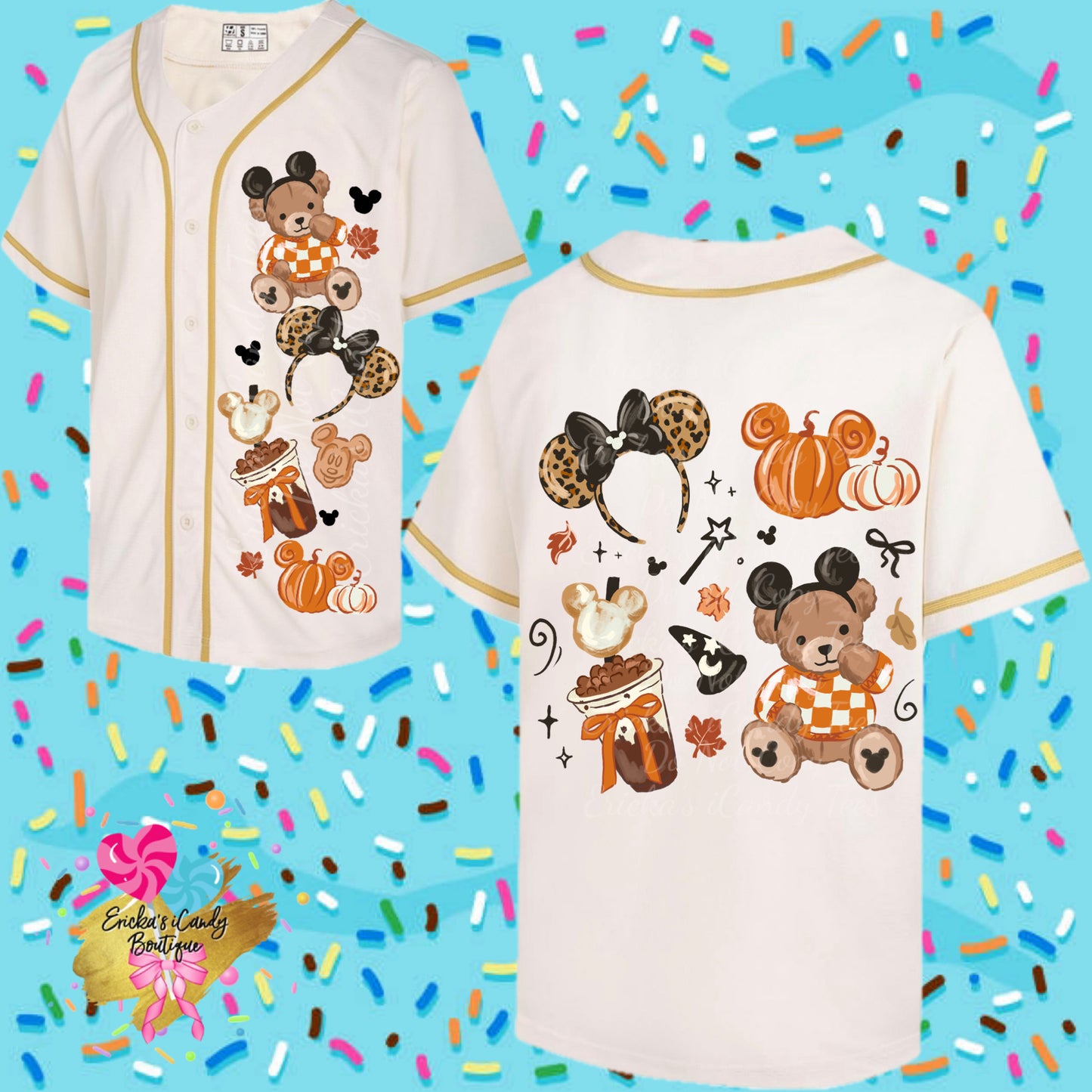 Fall Pumpkin Bear - Unisex Jersey