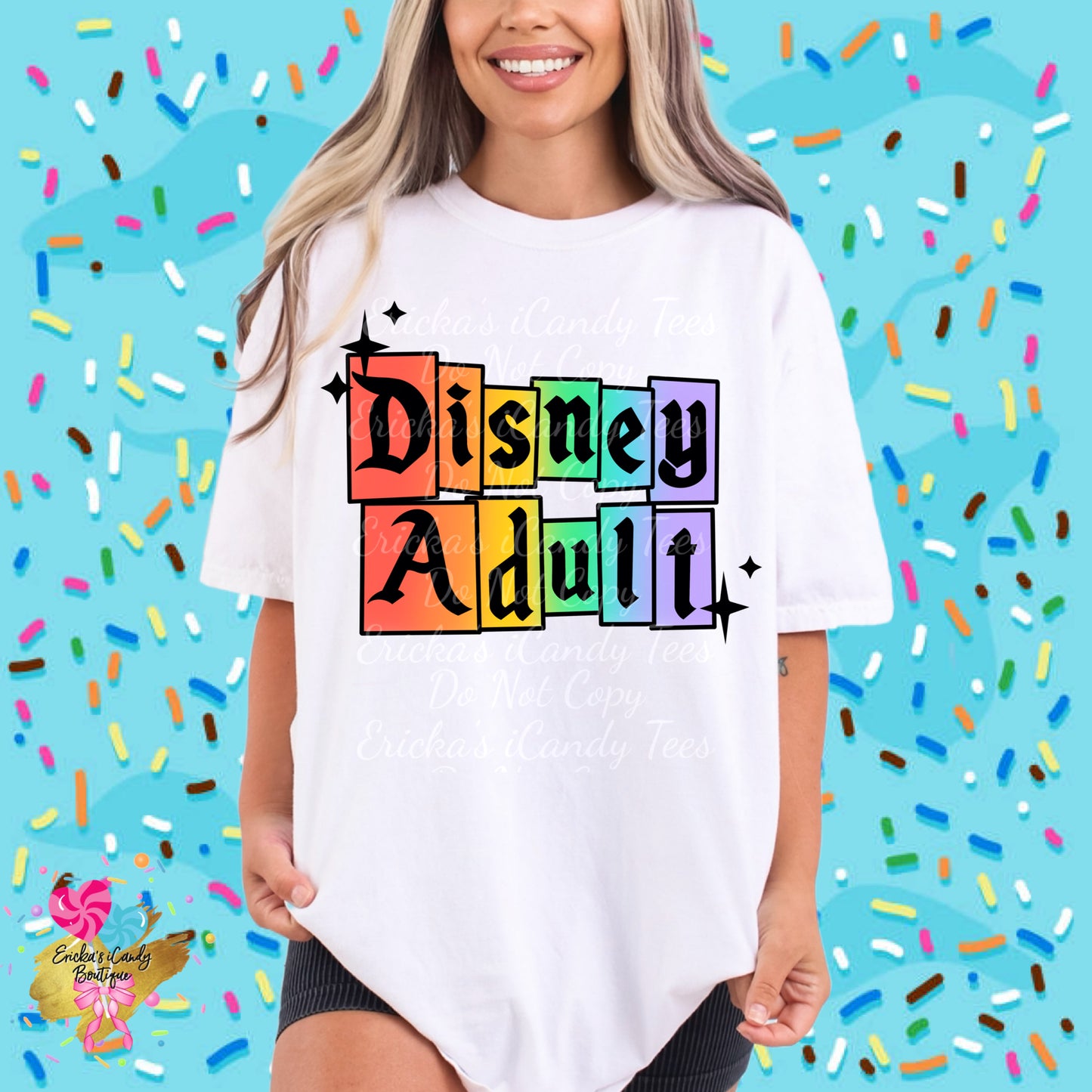 D Adult (Pastel Or Rainbow)- Kids & Adult Apparel
