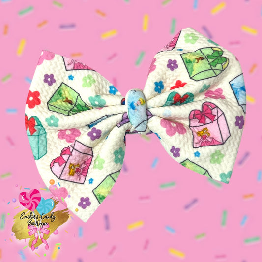 Princess Happy Meals -5in Bullet Fabric Bow