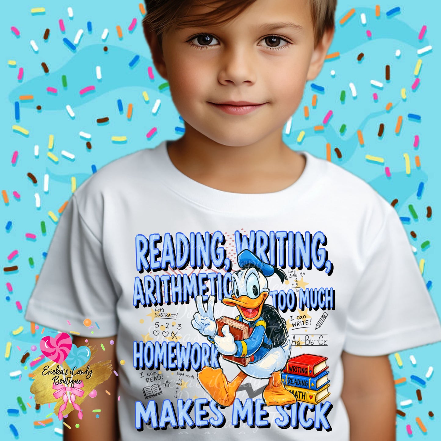 School Makes Me Sick- Kids & Adult Apparel