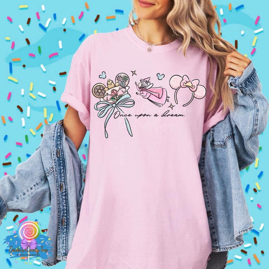 Once Upon A Dream Hat Ear LL HandDrawn- Apparel