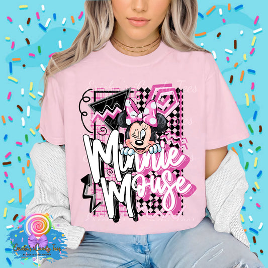 Retro Girlie Mouse  - Kids & Adult Apparel