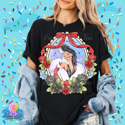 Villians Floral Coquette Frame - Tees & Sweatshirts