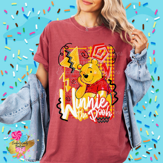 Retro Pooh - Kids & Adult Apparel