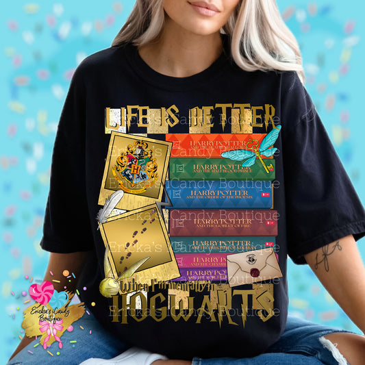 Hogwarts Books - Kids & Adult Apparel