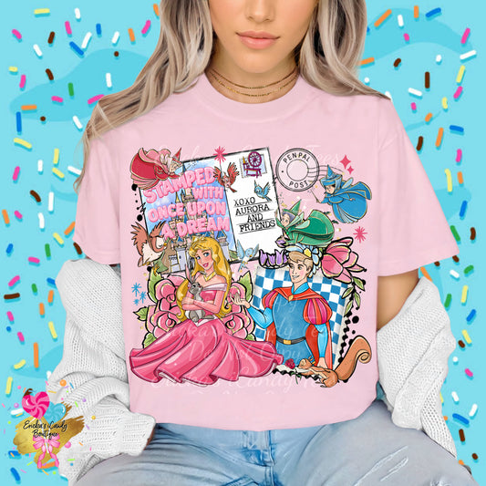 Sleepy Princess Stamps - Kids & Adult Apparel