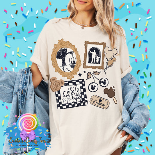 Checkered Mouse Frame - Tees & Sweatshirts