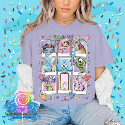 Monsters Polaroid Collage - Kids & Adult Apparel
