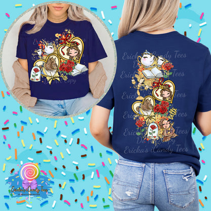 All Princess & Characters Heart Locket - Front & Back Apparel