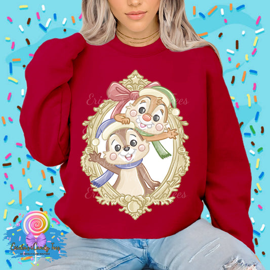 Chip & Dale Holiday Frame - Tees & Sweatshirts