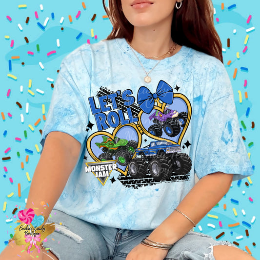 Monster Truck Heart Locket - Kids & Adult Apparel