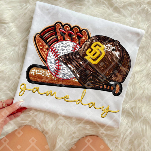 Padres Sequins Baseball Cap - Kids & Adult Apparel