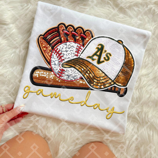 Athletics Sequins Baseball Cap - Kids & Adult Apparel