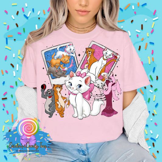 Music Cat Polaroid - Kids & Adult Apparel