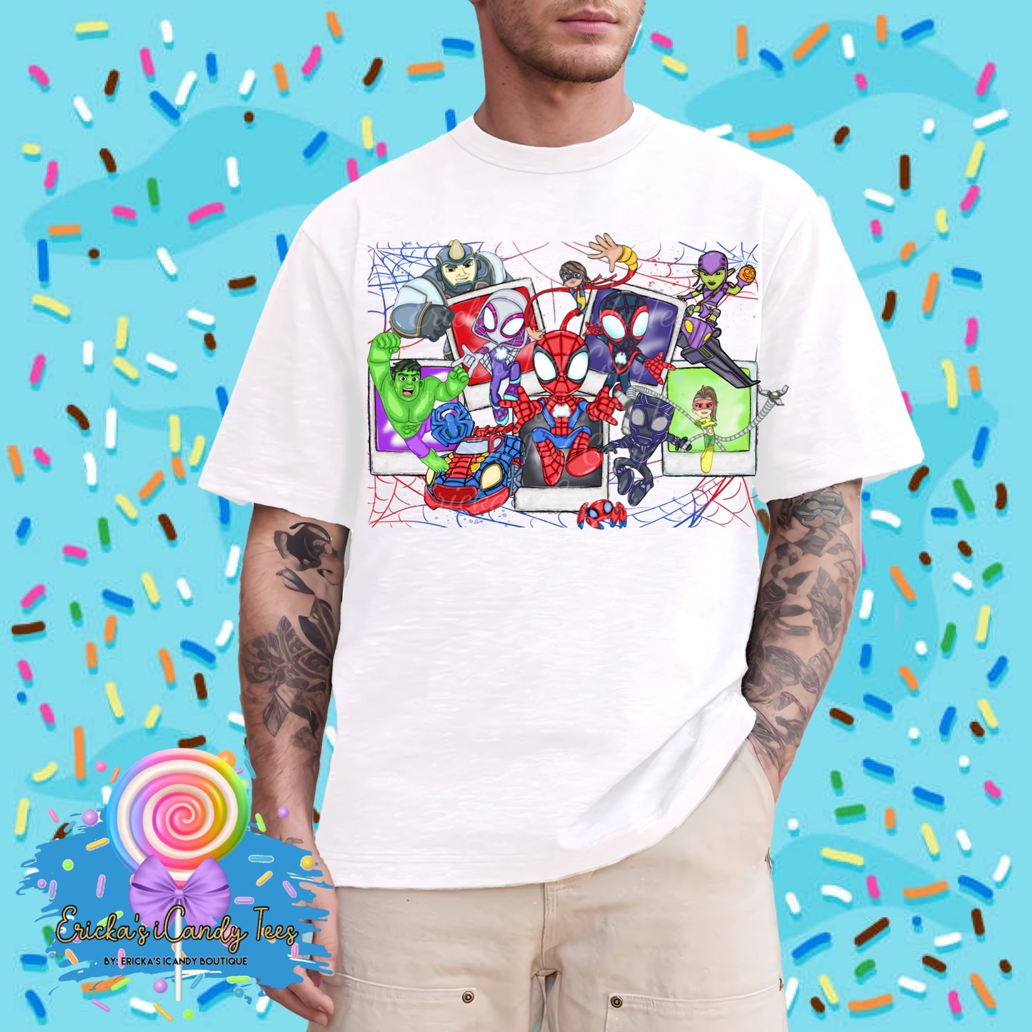 Spidey Friends Polaroid - Kids & Adult Appareli