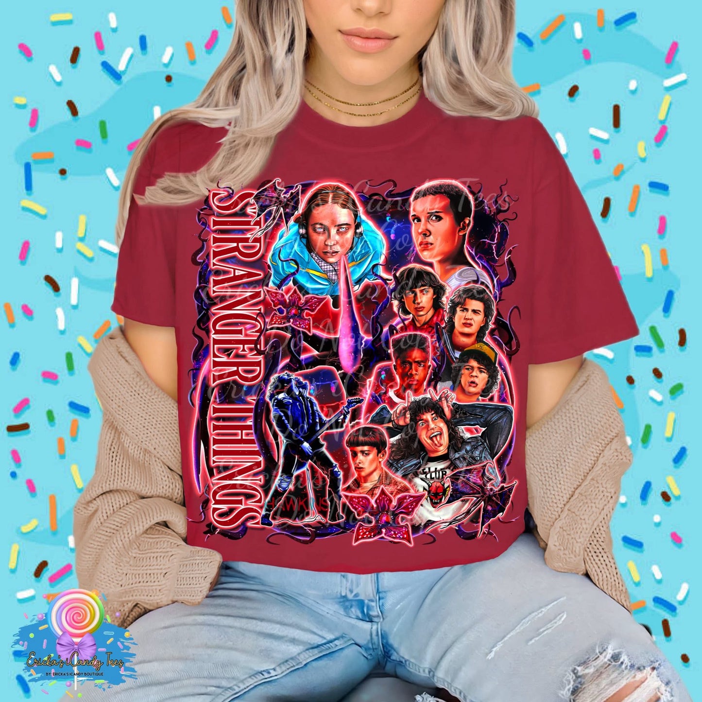 Stranger Things Collage - Kids & Adult Apparel