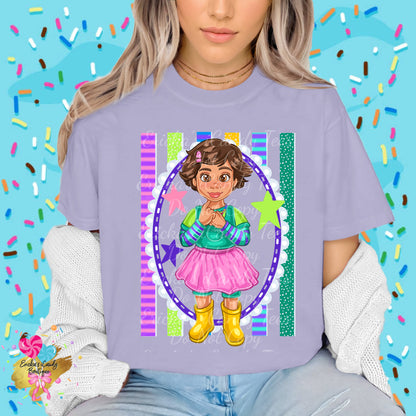 Bonnie Striped Frame- Kids & Adult Apparel
