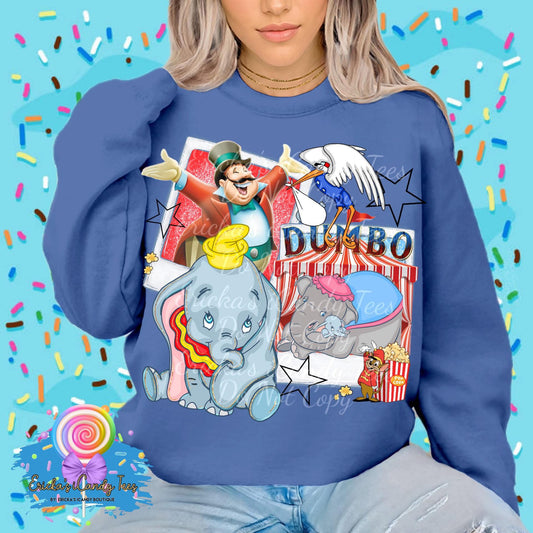 Circus Elephant Polaroid - Kids & Adult Apparel